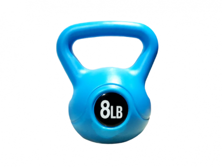 PVC Plastic Coated Kettlebell 8LBS - Click Image to Close